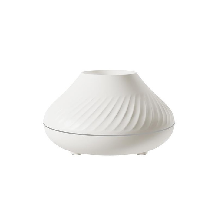 Difuzor Aromaterapie Efect Flacara  Lumini 7 Culori  130ml  Alb