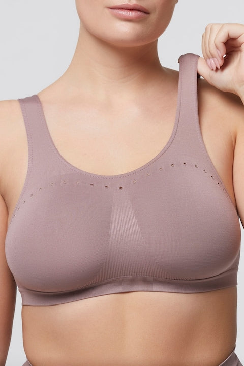 Bustiera din microfibra Comfort Size  Pompea  mov XL