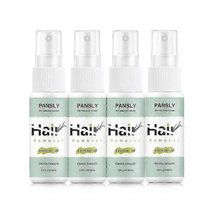 Spray depilare rapida  Pansly  30ml  8 minute  cu extracte naturale  10.6x2.7x2.7cm  set de 4 bucati