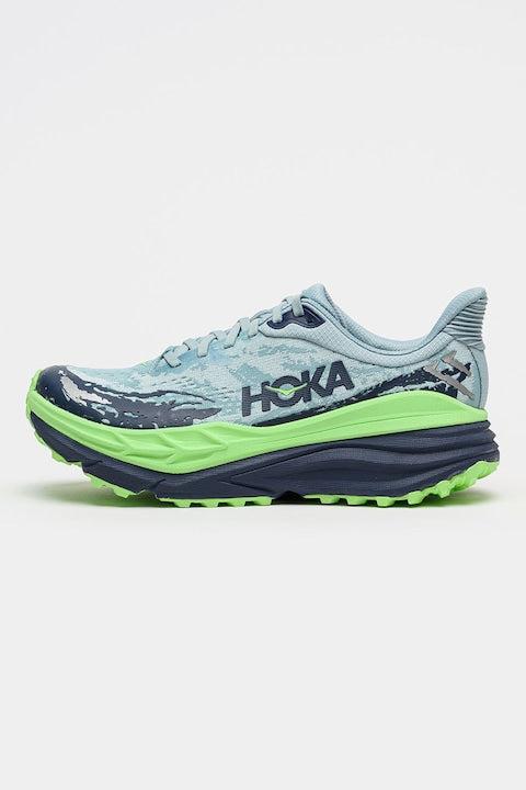 Hoka - Pantofi Stinson 7 din plasa pentru alergare trail  Albastru pastel/Verde lime 12 rate cu 0% dobândă