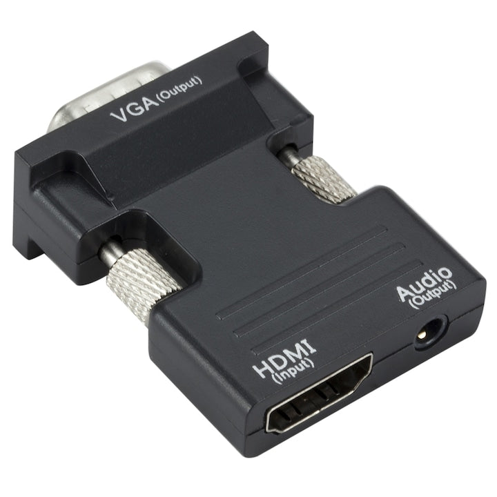 Adaptor HDMI la VGA cu port audio  Full HD  Negru