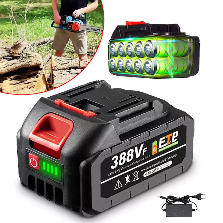 Makita 18/21V 3000 mAh Li-Ion Battery for Power Tools, Rechargeable Replacement Battery with LED Indicator for Hedge Trimmer/Cutter/Drill/Lawn Mower/Chainsaw
