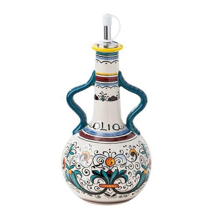 Recipient ceramic pentru ulei si otet  700ml  24x11.5cm  multicolor