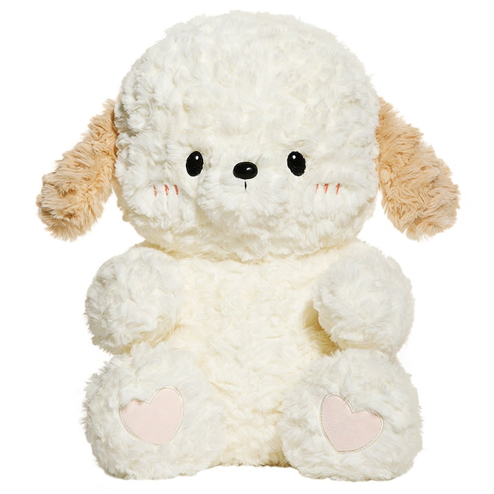 Caine Plus 23cm - Jucarie Adorabila pentru Fetite  Perna de Somn Moale si Cadou de Zi de Nastere  Perfect pentru Mangaieri si Companie  Alb