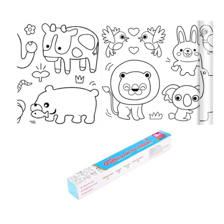 Set desen copii  Animale  3m  Multicolor