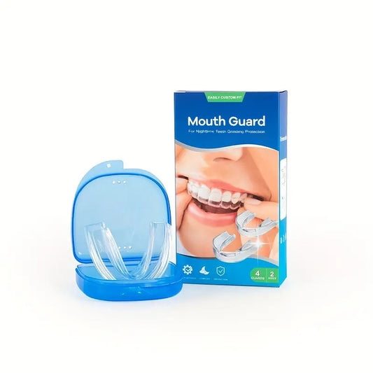 Set 4 gutiere dentare  transparente  anti-bruxism