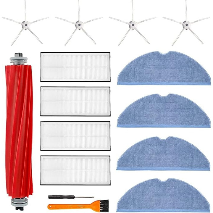 Set accesorii pentru aspirator robot Xiaomi Roborock S7 S7+  1 perie principala  4 perii laterale  4 mopuri  4 filtre
