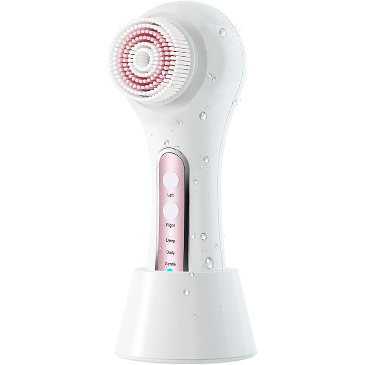 Aparat Profesional Multifunctional pentru Indepartarea punctelor Negre  Rqiurpn  Perie Electrica de Curatare Faciala 5in1  LCD  Indepartarea porilor  Anti-rid  Exfoliere  Demachiant facial  IPX7