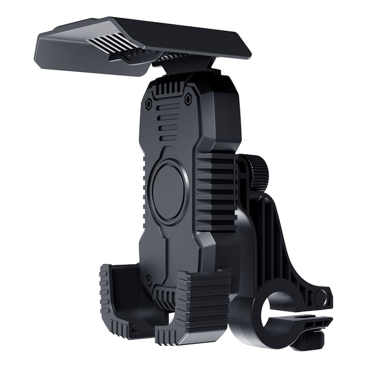 Suport telefon bicicleta  universal  anti-soc  negru  8.6x6.6x14cm  pentru 15-30mm