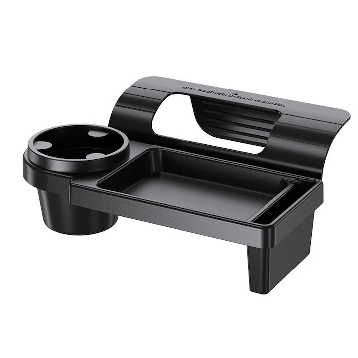 Multifunctional Car Organizer ZOUN 3-in-1, silicone and foam protection with cup holder, mobile phone holder, ABS, black