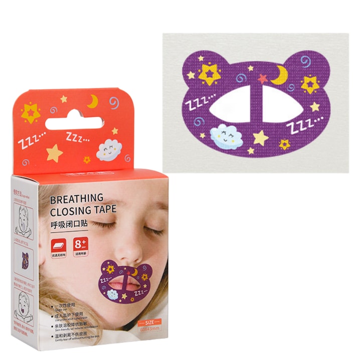 Plasturi pentru corectarea respiratiei bucale  Fantasy  30 plasturi × 2 cutii  generatia a 3-a  Designul formei buzelor  Versiune din tesatura netesuta  Benzi adezive pentru gura  Plasturi Pentru Respiratie Nazala si Somn Linistit  Marime pentru adulti