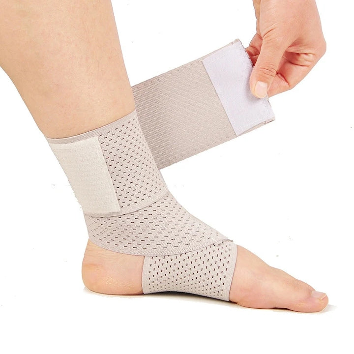 Bandaj de sustinere pentru glezna  60 cm × 8 cm (gri)