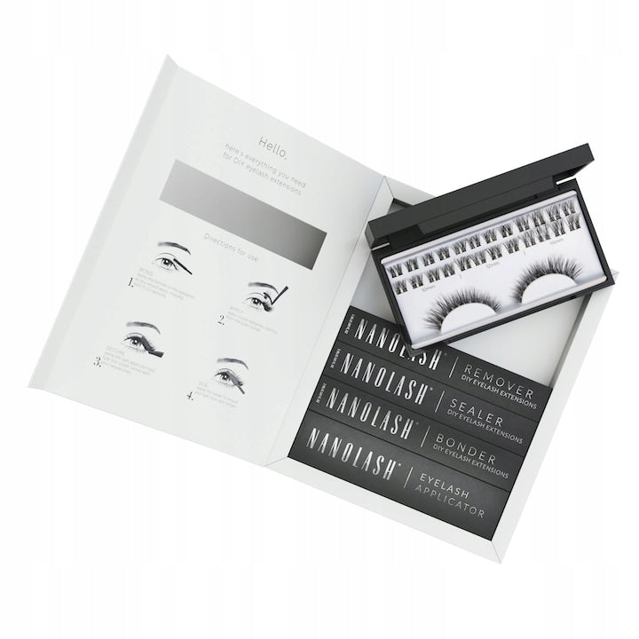 Nanolash DIY Eyelash Extensions Starter Kit set pentru extensia genelor acasa Fantasy