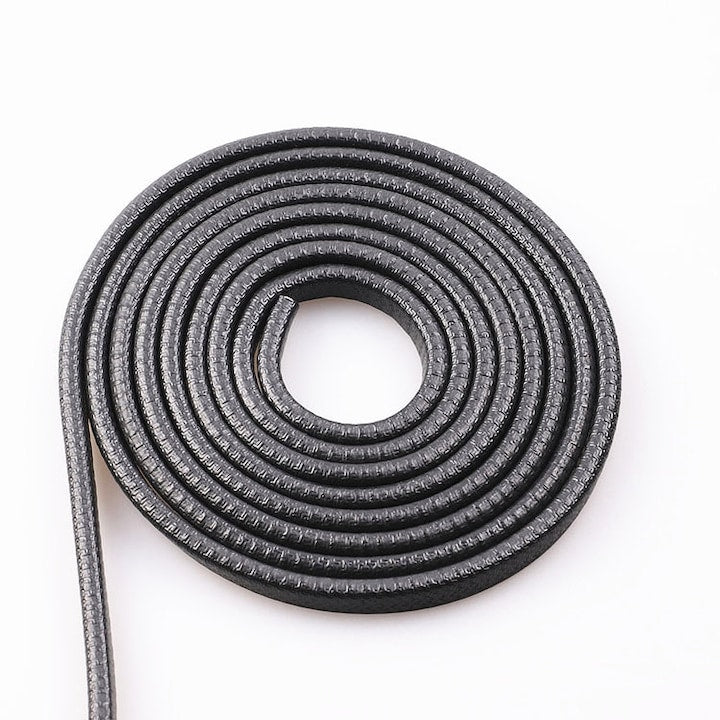 10 metri de garnitura de etansare pentru vehicule  ZOUN  montare universala  cu insertii metalice de fixare  protectie impotriva impactului  rezistenta la zgarieturi si uzura  usor de instalat  PVC  potrivita pentru usi  hayonuri si capote