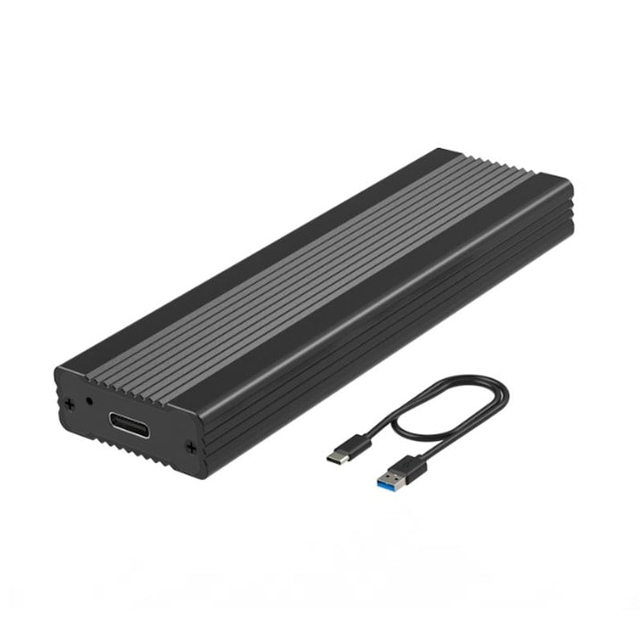 ZOUN External SSD Enclosure M.2 NVMe/NGFF Type-C 3.1 Universal Plug-and-Play Black