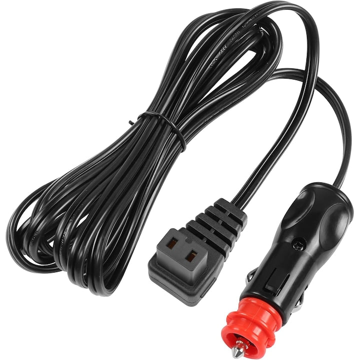 Cablu 16AWG de alimentare 12V  pentru Lada frigorifica auto A++ portabila  3 m  Negru/Rosu
