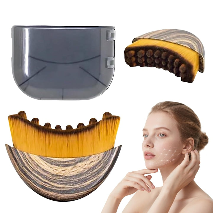 Perie de Contur pentru Fata Lymphatic  Masaj de Drenaj Limfatic Uscat  Design Ergonomic pentru a Se Potrivi Perfect Pielii