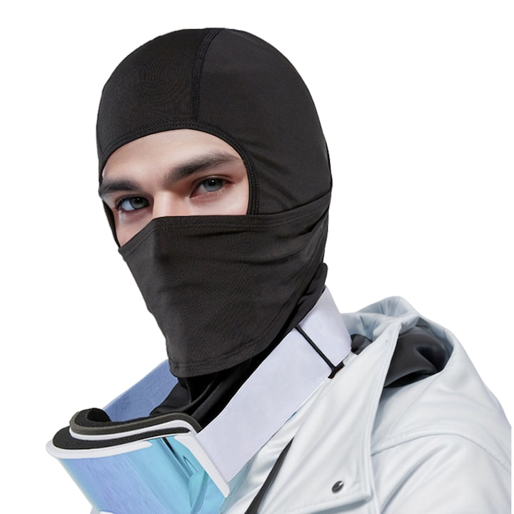 Cagula multifunctionala  Fantasy  unisex  material moale  Elastica  respirabila  Protectie anti-frig  pentru pescuit/schi/motociclism/ciclism/sporturi de iarna/ski snowboard motocicleta  negru