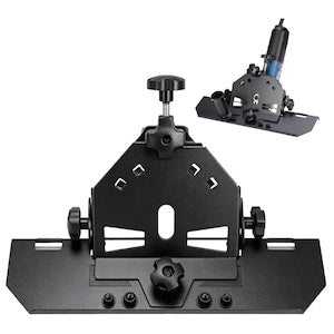 Angle Grinder Adapter Type Flex Bedee Slider 45 Tile Cutting at 45° Wet/Dry Cutting Compatible with 115mm and 125mm Angle Grinders 39.1x9cm Black