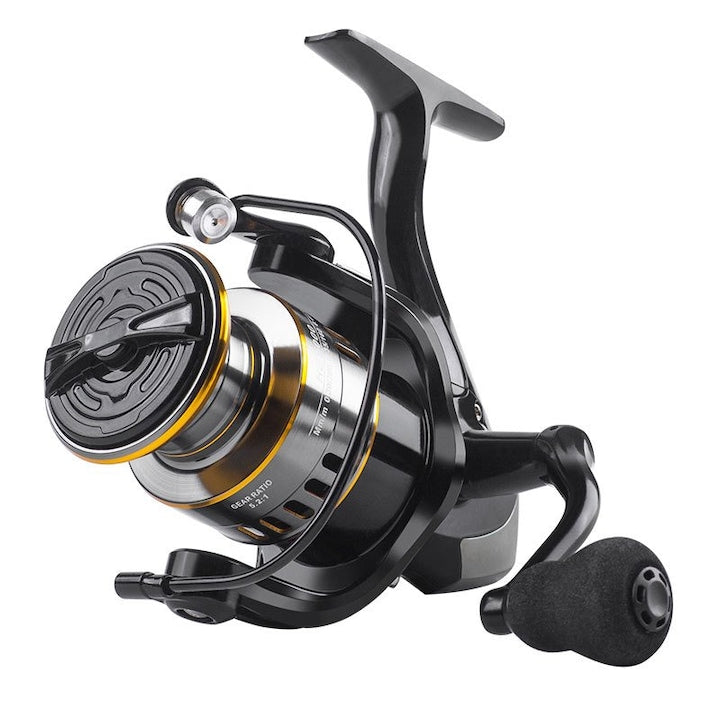 Fishing Reel ZOUN HE800 metal, static drag force 10kg, high sensitivity, black