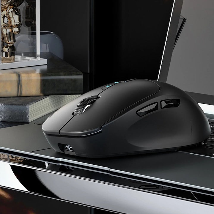 Mouse wireless YANYXR  reincarcabil  silentios  negru  11x6.6x4.3cm