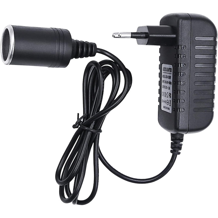 Convector universal de tensiune  de la 12 V la 230 V  echipat cu o priza de bricheta auto de 12 V  putere de iesire 24 W  protectie la suprasarcina si supratensiune  Negru