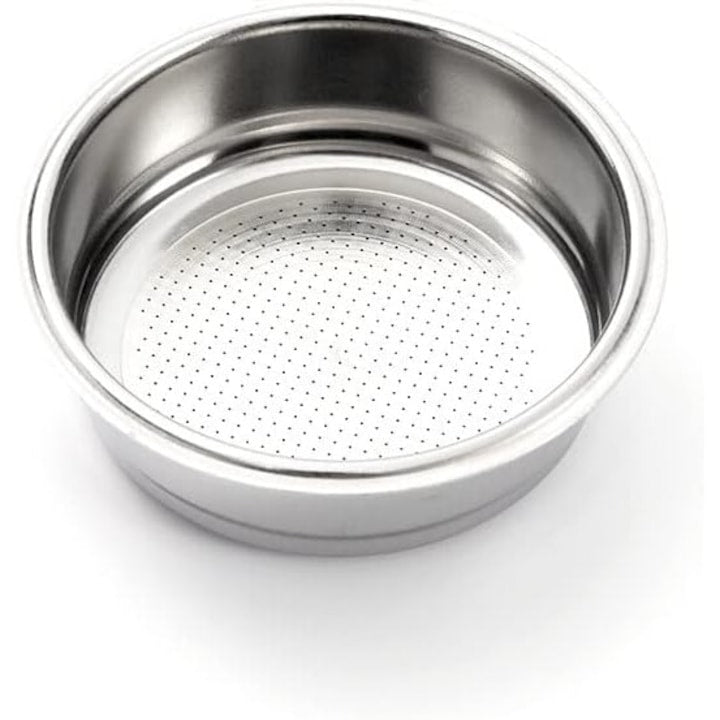 Filtru de cafea 51mm  din otel inoxidabil  capacitate 10 grame  argintiu  set 1 buc