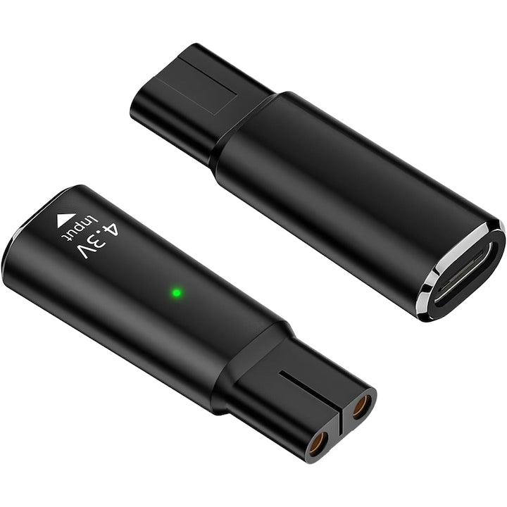 Adaptor de incarcare pentru aparatul de barbierit  Type-C  4.3V  compatibil cu seria Oneblade QP2520 QP2515 QP2620  1 buc  4.49x1.56x1.02cm