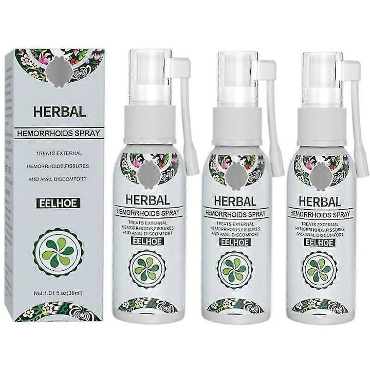 Spray natural pentru hemoroizi  30ml  set de 3 bucati  formula pe baza de plante