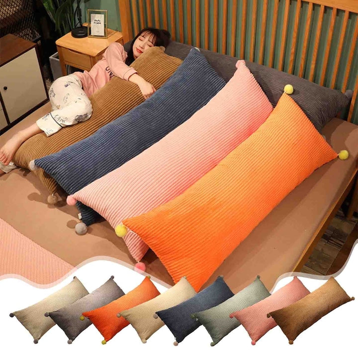 Perna corp extra lunga YANYXR  spuma cu memorie  bej  60cm