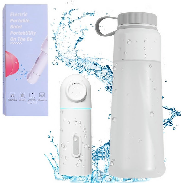 Wacorresi Portable Bidet Sprayer, USB Rechargeable, IPX7 Waterproof, White, 350ml