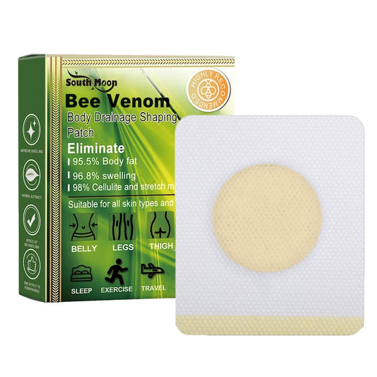 Plasturi modelare corporala South Moon  venin de albine  extract de ghimbir si menta  10 buc