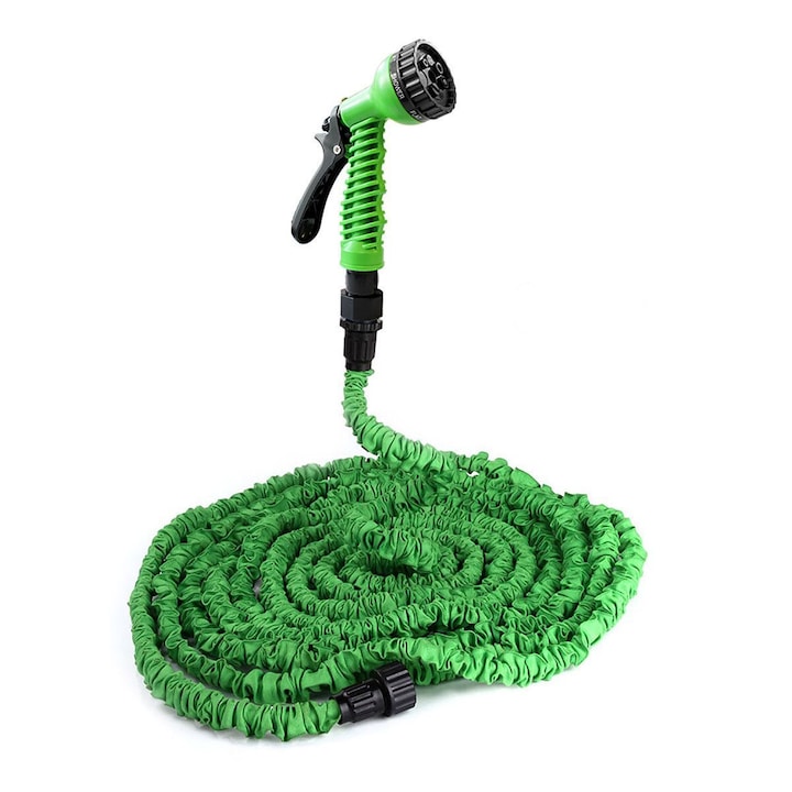 Furtun udat gradina  pistol inclus  Xhose  60 M  extensibil  retractabil