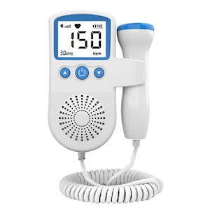 Monitor Fetal Doppler  Flippy  Monitorizare Sarcina  Ritm Cardiac  Ecran LCD 4.5 cm  2 x Baterii AA (neincluse)  Portabil  din ABS  12.8 x 9.6 x 3 cm  Utilizare de la 9 Saptamani  Albastru