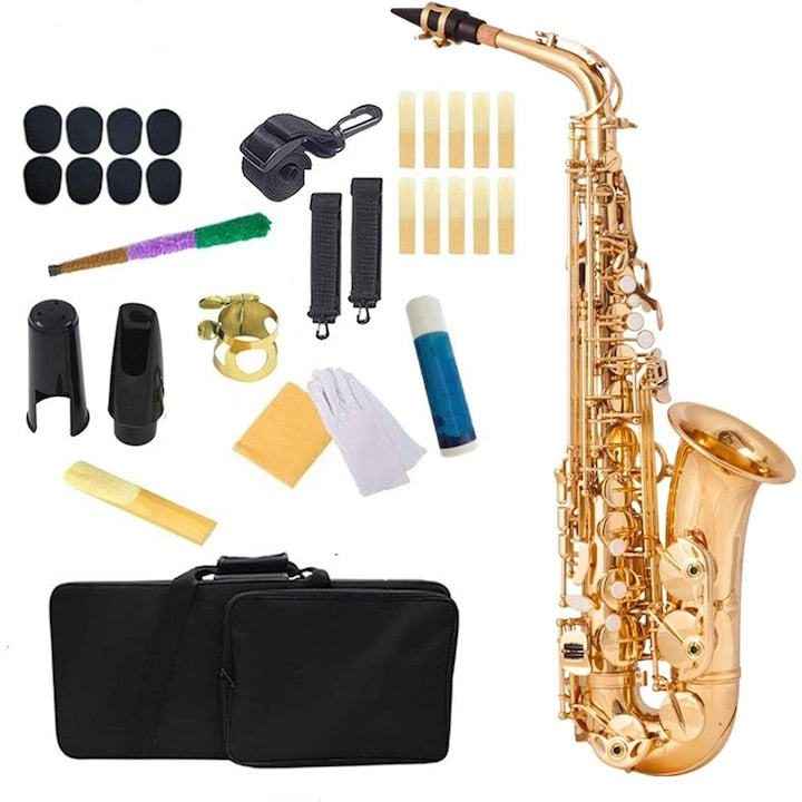Saxophone 75 Latcuar Ideal for beginners and advanced users Includes case, mouthpiece, strap, reed, cleaning cloth