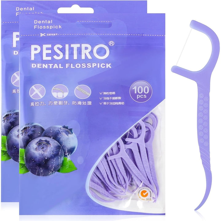 Set 200 bete ata dentara Pesitro  cerate  violet  design resigilabil  cap mic