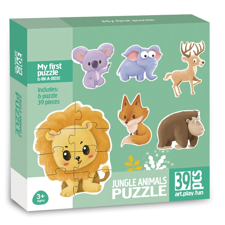 Puzzle Mappy Baby Jungle  6 in 1  39 piese