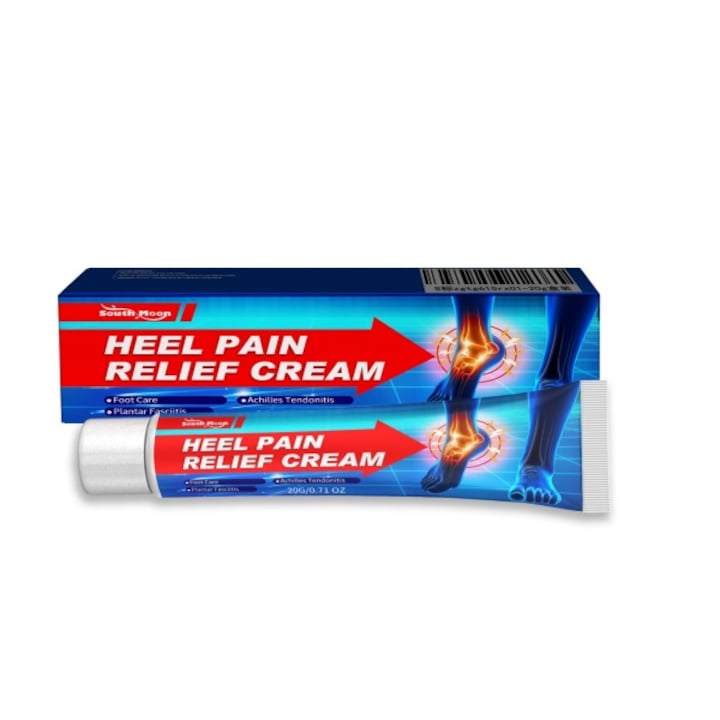 Crema pentru Fasciita Plantara & Durere de Calcai  South moon  Ulei de Menta si Arnica  100ml