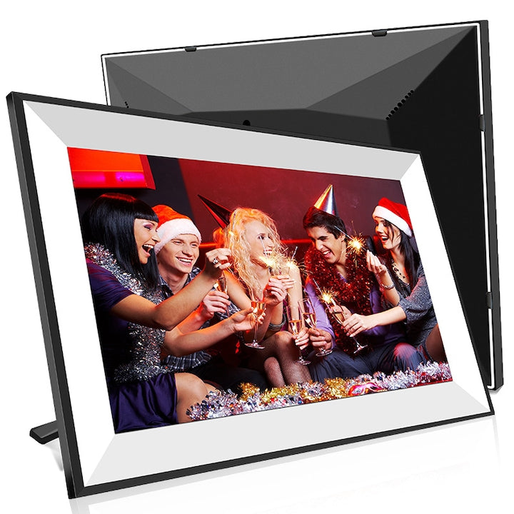 Rama foto digitala WiFi  10.1 inch  32 GB  touchscreen 1280x800 HD IPS  negru/alb