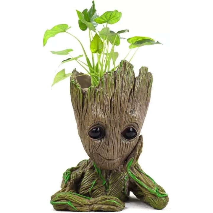 Ghiveci pentru flori cu personaj Baby Groot  14x9cm  Multicolor