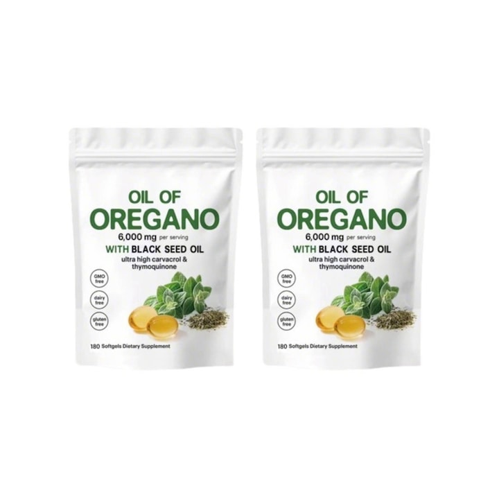 Ulei de oregano Softgel  set 2 pungi  180 capsule fiecare  ingrijire corp