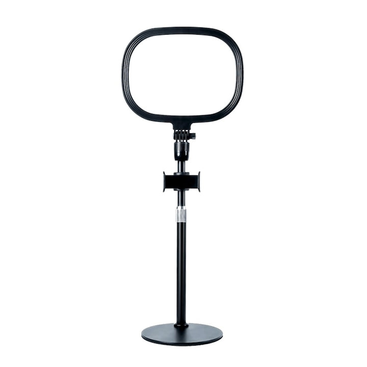 Lumina LED pentru birou cu suport telefon  reglabila  alb  27x44cm
