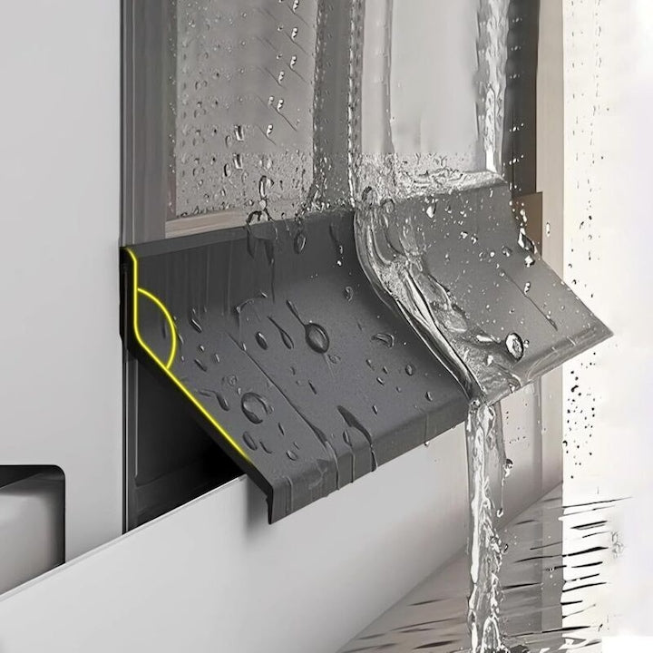 Garnituri negre anti-ploaie pentru usi si ferestre  cauciuc adeziv  60x4.3cm