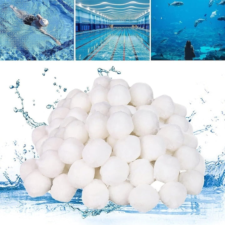 Bile filtrante reutilizabile pentru piscine  800g  50mm  polietilenă  ecologice
