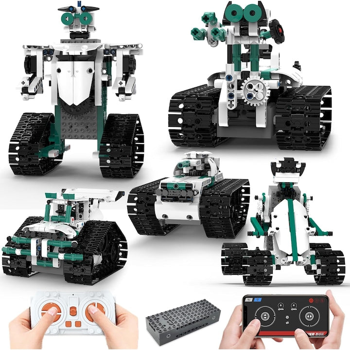Set de constructie 13 in 1  WALALLA  557 piese  control prin telecomanda si aplicatie  vehicul tehnic  varsta 8+