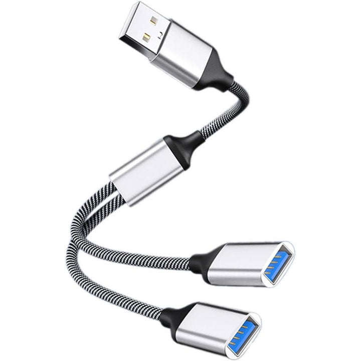 Cablu splitter USB  1 tata spre 2 mama  480Mbps  negru