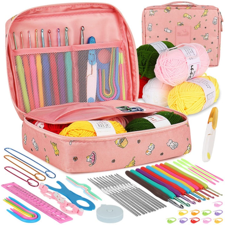 Kit de crosetat  59 bucati  Multicolor