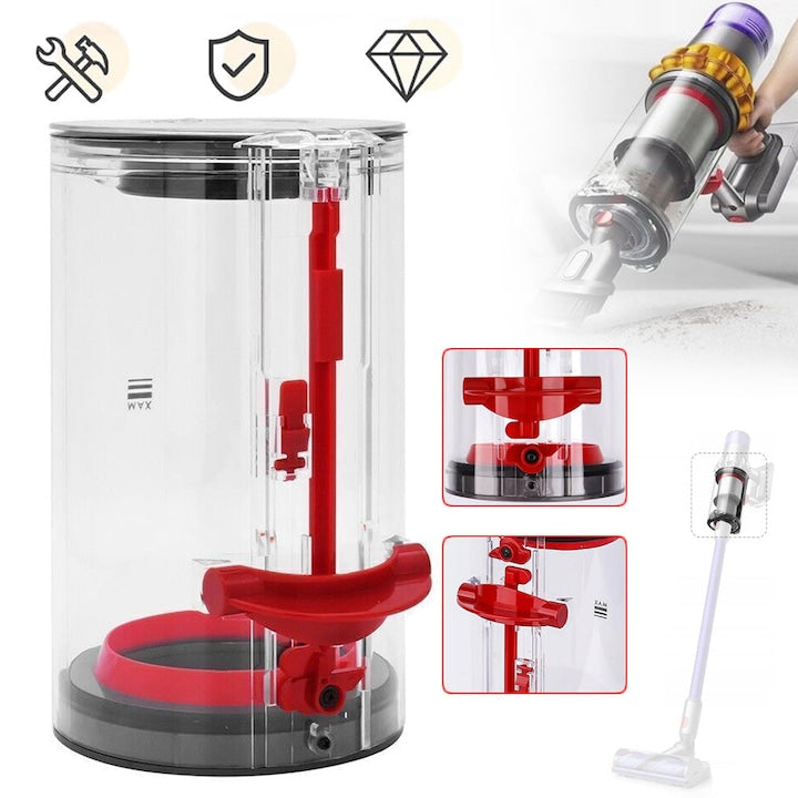 Recipient de colectare a prafului CHOOLY pentru aspiratoare Dyson  transparent  11  5x19  8cm  pachet de 1