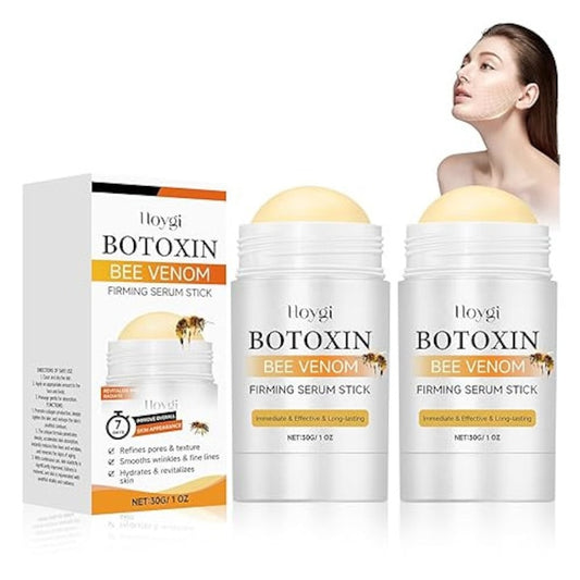 Set 2Pcs Ser de Fermitate cu Venin de Albine Botox  Crema Anti-imbatranire  Hidrateaza si Intareste  30ml