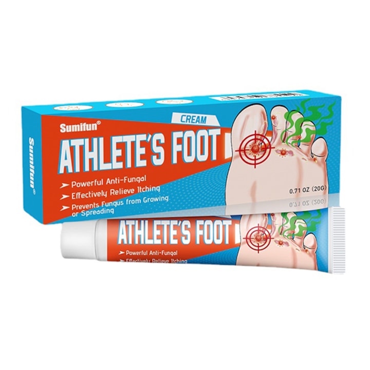 Tratament Antifungic Rapid pentru Tinea Pedis - Crema & Peeling Combatere Mancarime Picioare  Eliminare Beriberi si Infectii Fungice la Picioarele Atletului  Actiune Intensa